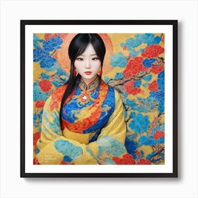 Chinese Girl Art Print