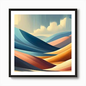 Abstract Desert Landscape Art Print