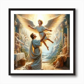 angelic ascent Art Print