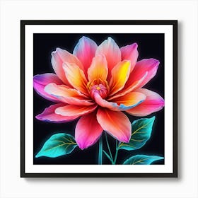 Red Flower Art Art Print