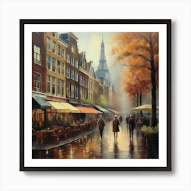 Rainy Day In Amsterdam 8 Art Print