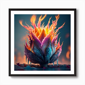 Fire Flower Art Print