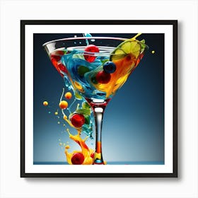 Colourful Cup Art Print