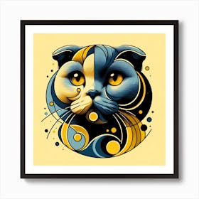 Scottish Fold Cat 02 Art Print