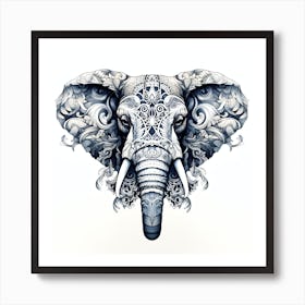Elephant Series Artjuice By Csaba Fikker 016 Art Print
