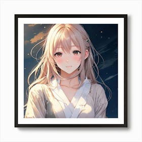 Firefly Serene Anime Girl With Stoic Expression 36801 (2) Art Print