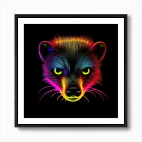 Neon Fawn Art Print