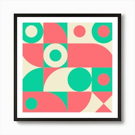 Abstract Geometric Shapes.2 Art Print