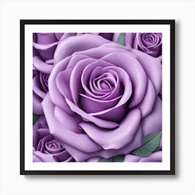 Purple Roses 29 Art Print