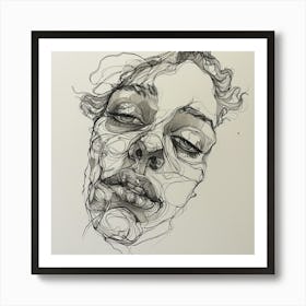 Woman'S Face 14 Art Print