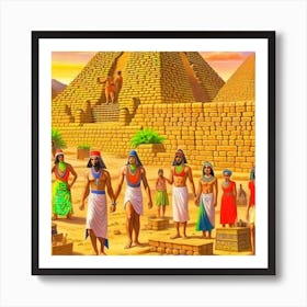 Egyptian Pyramids Art Print