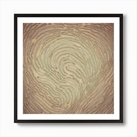 Rusty Thumbprint Art Print