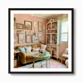 Shabby Chic Living Room 2 Art Print