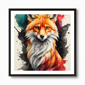 Fox Painting Art Print