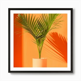 Palm Tree In A Pot Art Print