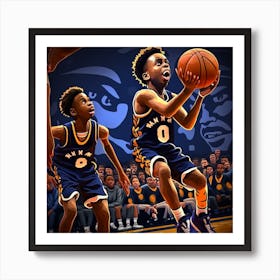 Basketball Game 1 Art Print