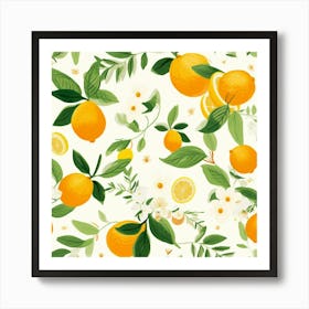 Fresh Watercolor Lemons Art Print