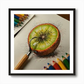 Kiwi Fruit 13 Art Print