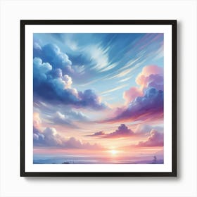 Sunset Clouds 2 Art Print