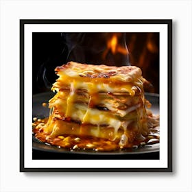 Cheesy French Toast Art Print