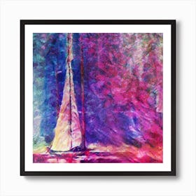 Sailboat On The Water Art Print