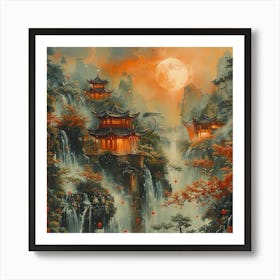 Chinese Lanterns 1 Art Print