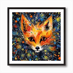 Fox Painting 5 Art Print