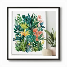 Tropical Jungle Print Art Print