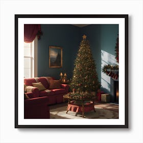 Christmas In The Living Room 4 Art Print