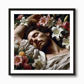 'Sleeping Man' Art Print