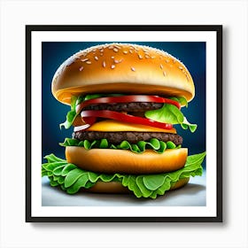 Hamburger Art Print