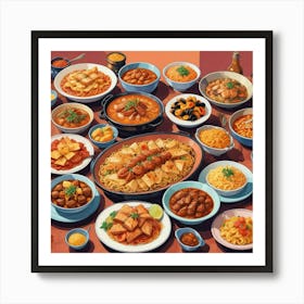 Chinese Food Art Print