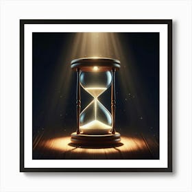 Hourglass Stock Videos & Royalty-Free Footage 4 Art Print