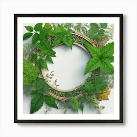 Fern Wreath 2 Art Print