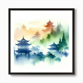 Chinese Pagoda 4 Art Print