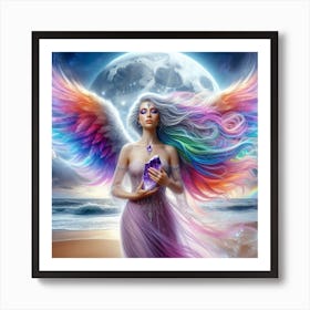 Rainbow Angel 3 Art Print