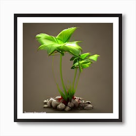 Green Plant Art Print