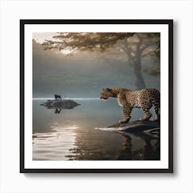 Leopards In The Forest Art Print