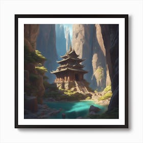 Mountain Temple 10 Art Print