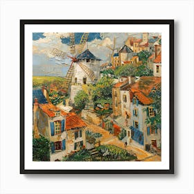 Van Gogh Style: Montmatre Series. 1 Art Print