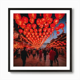Chinese Lanterns 2 Art Print