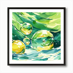 Water Bubbles Poster