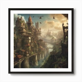 Fantasy City 48 Art Print