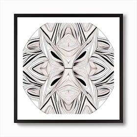 Abstract Black And White Design Art Print