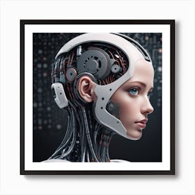 Cyborg Woman 54 Art Print