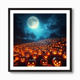 Halloween Pumpkins 1 Art Print