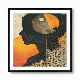 Woman'S Head 2 Art Print