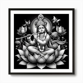 Lord Krishna 2 Art Print