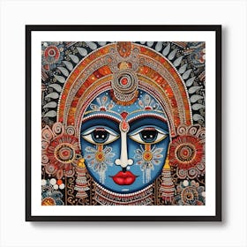 Lord Krishna Painting 1 Art Print