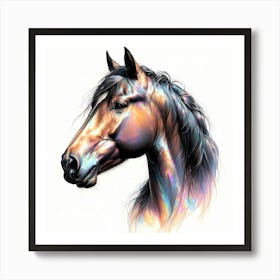 Creative Horse Visual 20 Art Print